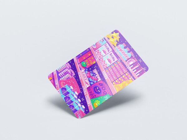 Card Skin Anime Poke Mart Cute Credit Card Sticker Lofi Vaporwave Pokemon - Image 7