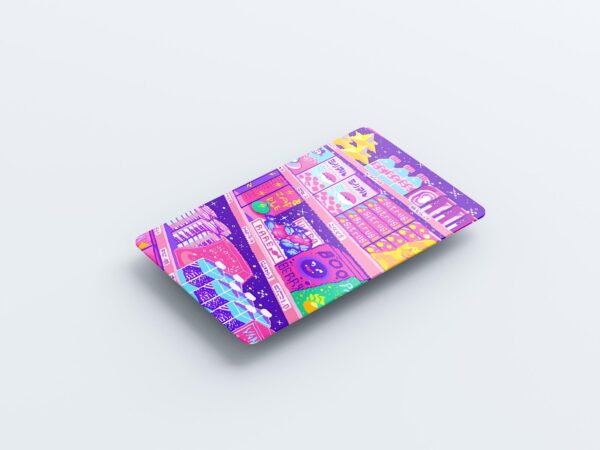 Card Skin Anime Poke Mart Cute Credit Card Sticker Lofi Vaporwave Pokemon - Image 8