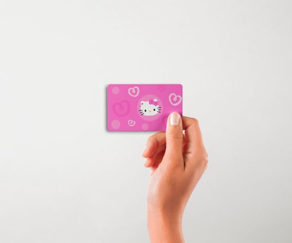 Card Skin Hello Kitty Sanrio Card Sticker Decal Skin Glossy or Holographic Cute Custom Card Credit Card Cover Chip Cut - Image 3