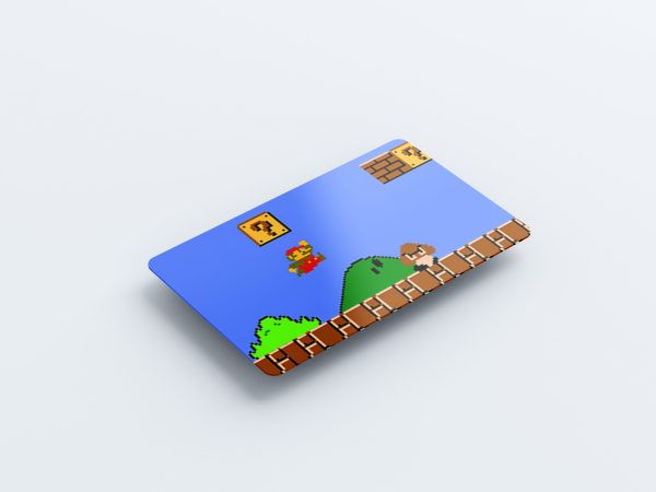 Card Skin Super Mario Credit Card Sticker Old School Game Skin Glossy or Holographic Cute Custom Card Credit Card Cover Chip Cut - Image 5