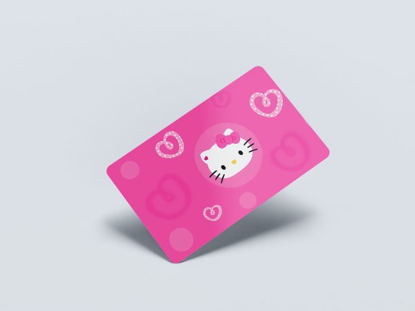 Card Skin Hello Kitty Sanrio Card Sticker Decal Skin Glossy or Holographic Cute Custom Card Credit Card Cover Chip Cut - Image 4