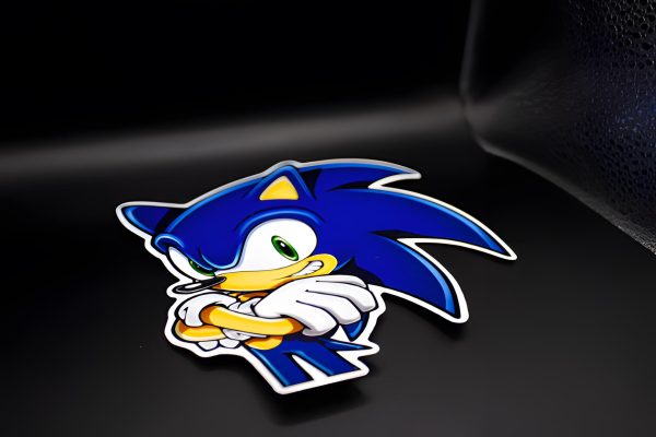 Sonic Sega 5In Car Peeker Decal Glossy or Holographic Waterproof for Laptops, Phone, Skateboard, Water Bottles, Cars, Windows - Image 6