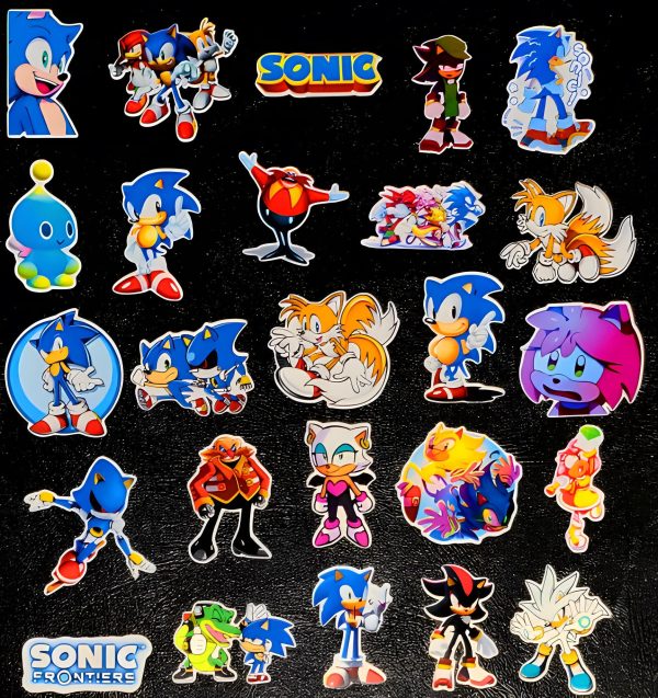 Sonic The Hedgehog Sega Sticker Pack 1in 10/25/50/100PC Glossy/Holographic Waterproof Video Game Decals for Laptop, Phone, Waterbottle, Car - Image 5