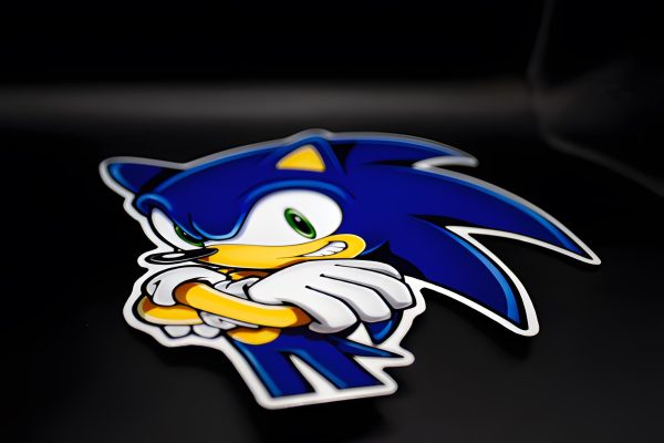 Sonic Sega 5In Car Peeker Decal Glossy or Holographic Waterproof for Laptops, Phone, Skateboard, Water Bottles, Cars, Windows - Image 2