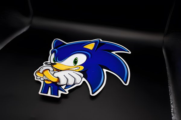 Sonic Sega 5In Car Peeker Decal Glossy or Holographic Waterproof for Laptops, Phone, Skateboard, Water Bottles, Cars, Windows - Image 4